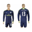 Arsenal #13 Ospina Sec Away Long Sleeves Soccer Club Jersey