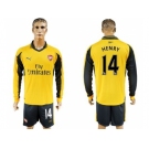 Arsenal #14 Henry Away Long Sleeves Soccer Club Jersey