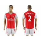 Arsenal #2 Debuchy Home Soccer Club Jersey2