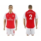 Arsenal #2 Debuchy Home Soccer Club Jersey
