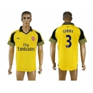Arsenal #3 Gibbs Away Soccer Club Jersey1
