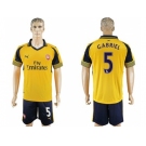 Arsenal #5 Gabriel Away Soccer Club Jersey