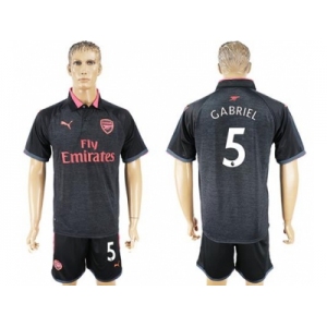 Arsenal  #5 Gabriel Sec Away Soccer Club Jersey