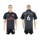 Arsenal #6 Koscielny Sec Away Soccer Club Jersey