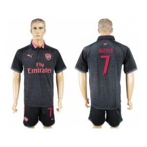 Arsenal #7 Alexis Black Red Soccer Club Jersey