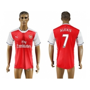 Arsenal #7 Alexis Home Soccer Club Jersey3