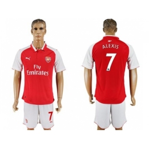 Arsenal #7 Alexis Home Soccer Club Jersey