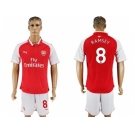 Arsenal #8 Ramsey Home Soccer Club Jersey