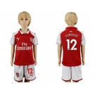 Arsenal #12 Giroud Home Kid Soccer Club Jersey