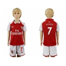 Arsenal #7 Alexis Home Kid Soccer Club Jersey