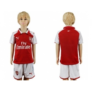 Arsenal Blank Home Kid Soccer Club Jersey