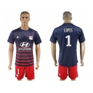 Lyon #1 Lopes Away Soccer Club Jersey