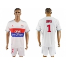 Lyon #1 Lopes Home Soccer Club Jersey