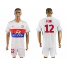 Lyon #12 FERRI Home Soccer Club Jersey