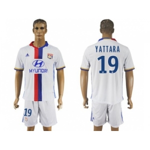 Lyon #19 Yattara Home Soccer Club Jersey