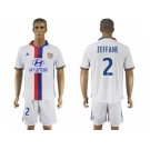 Lyon #2 Zeffane Home Soccer Club Jersey