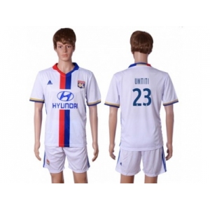 Lyon #23 Umtiti Home Soccer Club Jersey1