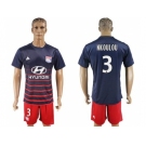 Lyon #3 Nkoulou Away Soccer Club Jersey