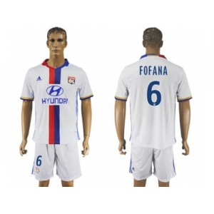 Lyon #6 Fofana Home Soccer Club Jersey