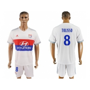 Lyon #8 Tolisso Home Soccer Club Jersey