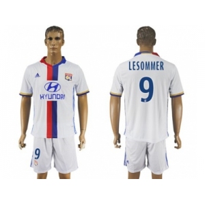 Lyon #9 Lesommer Home Soccer Club Jersey