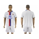 Lyon Blank Home Soccer Club Jersey3