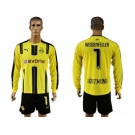 Dortmund #1 Weidenfeller Home Long Sleeves Soccer Club Jersey