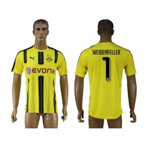 Dortmund #1 Weidenfeller Home Soccer Club Jersey