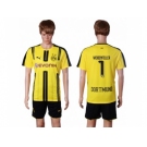 Dortmund #1 Weidenfeller Home Soccer Club Jerseys