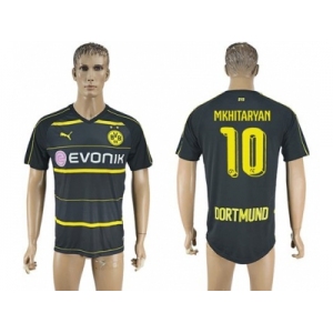 Dortmund #10 Mkhitaryan Away Soccer Club Jersey