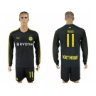 Dortmund #11 Reus Away Long Sleeves Soccer Club Jersey