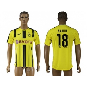 Dortmund #18 Sahin Home Soccer Club Jersey