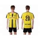 Dortmund #20 Ramos Home Soccer Club Jerseys