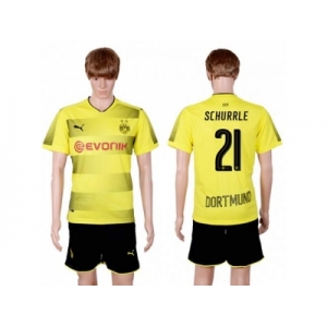 Dortmund #21 Schurrle Home Soccer Club Jersey