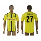 Dortmund #27 Castro Home Soccer Club Jersey