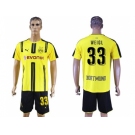 Dortmund #33 Weigl Home Soccer Club Jerseys