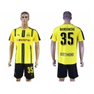 Dortmund #35 Bandowski Home Soccer Club Jerseys