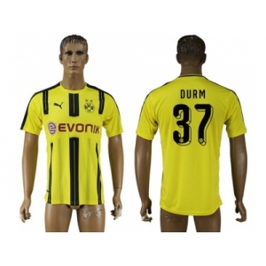 Dortmund #37 Durm Home Soccer Club Jersey