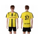 Dortmund #37 Durm Home Soccer Club Jerseyss