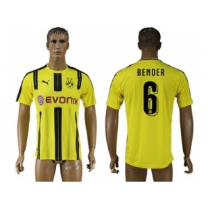 Dortmund #6 Bender Home Soccer Club Jersey