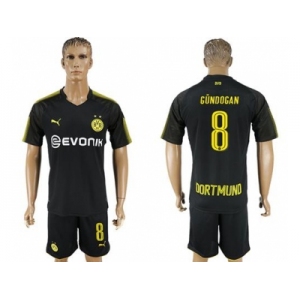 Dortmund #8 Gundogan Away Soccer Club Jersey