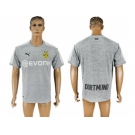 Dortmund Blank Grey Soccer Club Jersey