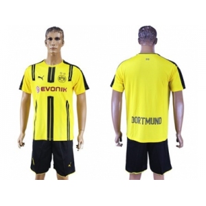 Dortmund Blank Home Soccer Club Jerseys