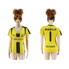 Women's Dortmund #1 Weidenfeller Home Soccer Club Jersey