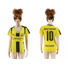 Women's Dortmund #10 Mkhitaryan Home Soccer Club Jersey1