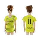 Women's Dortmund #11 Reus Home Soccer Club Jersey