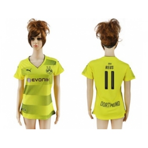 Women's Dortmund #11 Reus Home Soccer Club Jersey