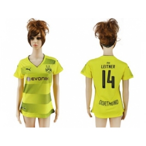 Women's Dortmund #14 Leitner Home Soccer Club Jersey