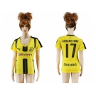 Women's Dortmund #17 Aubameyang Home Soccer Club Jersey1