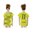 Women's Dortmund #17 Aubameyang Home Soccer Club Jersey